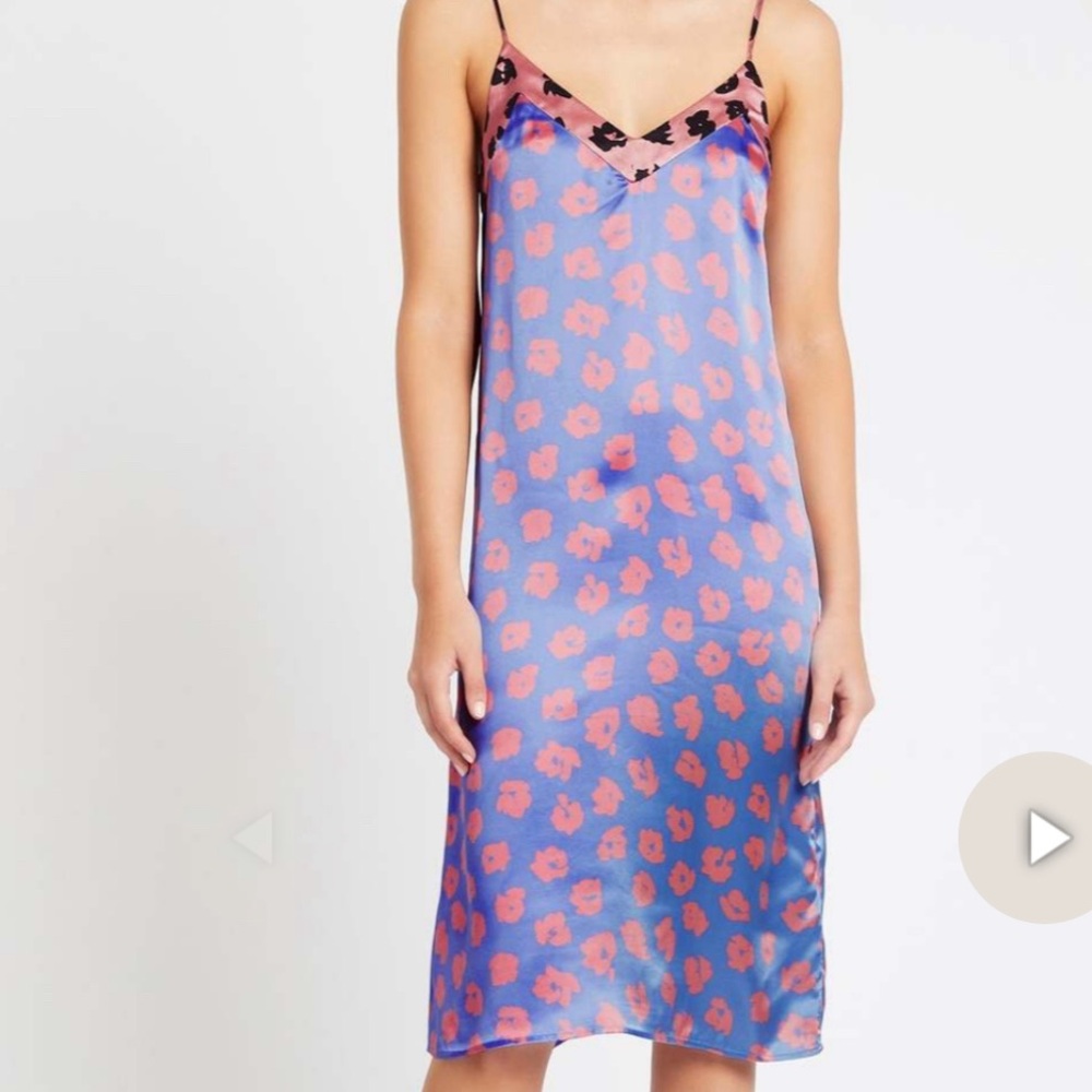 Equipment jules dress - sahara sky / apricot rose